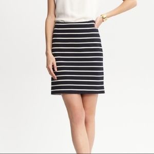 Banana Republic Striped ponte skirt